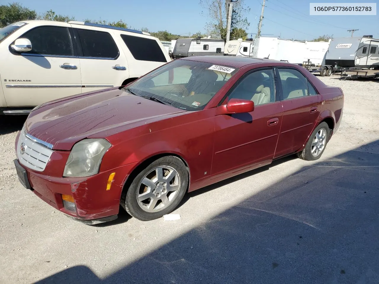 2006 Cadillac Cts Hi Feature V6 VIN: 1G6DP577360152783 Lot: 73786484