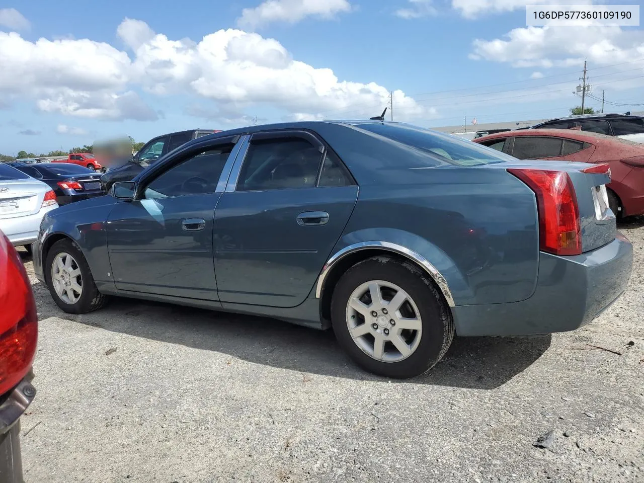 2006 Cadillac Cts Hi Feature V6 VIN: 1G6DP577360109190 Lot: 74214194