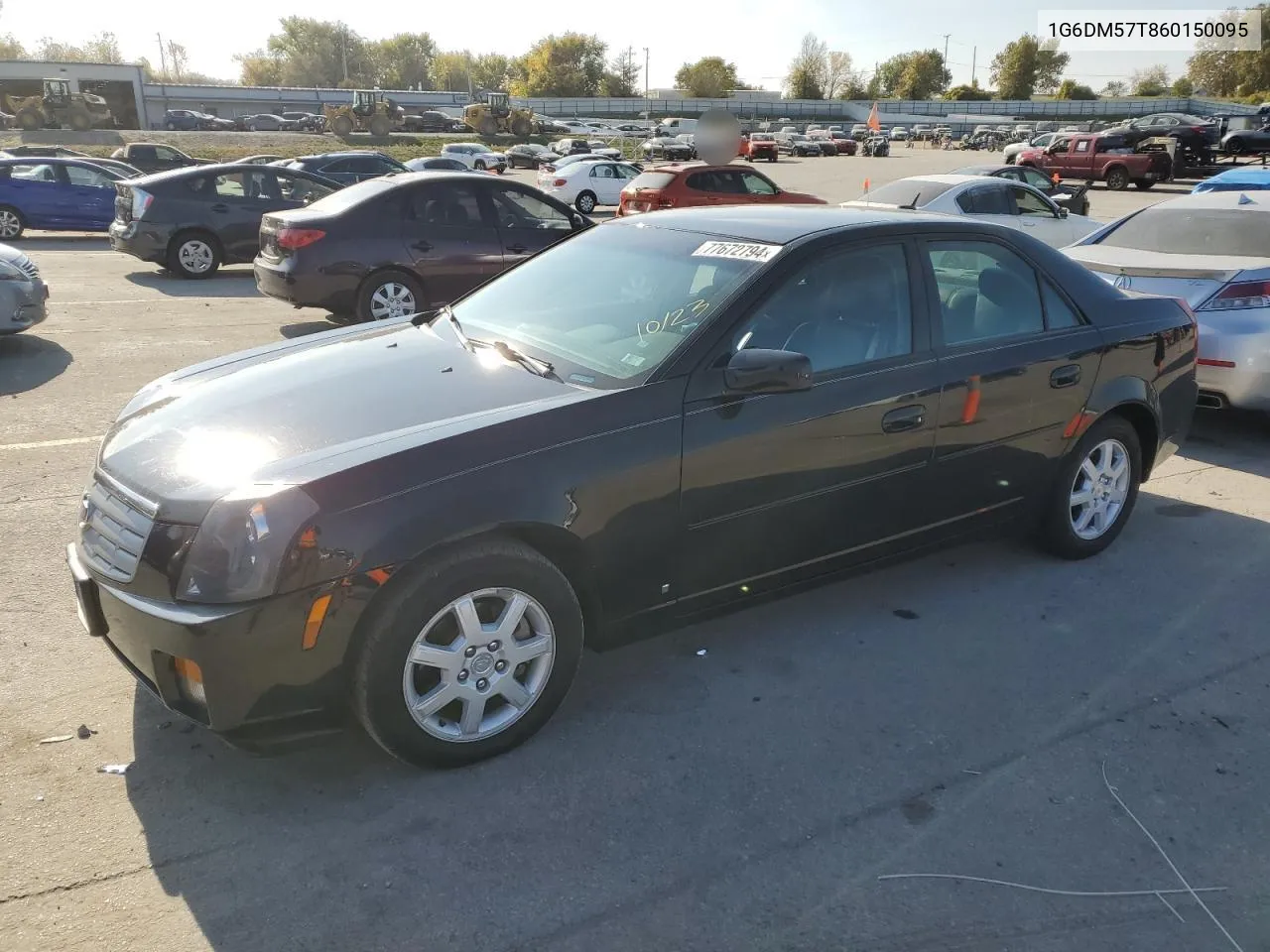 2006 Cadillac Cts VIN: 1G6DM57T860150095 Lot: 77672794