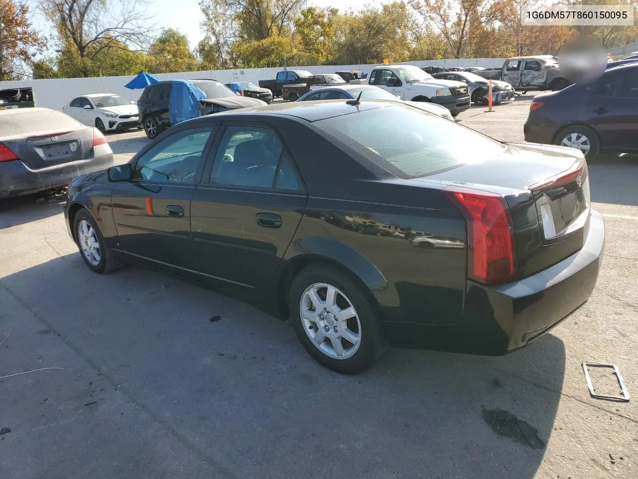 2006 Cadillac Cts VIN: 1G6DM57T860150095 Lot: 77672794