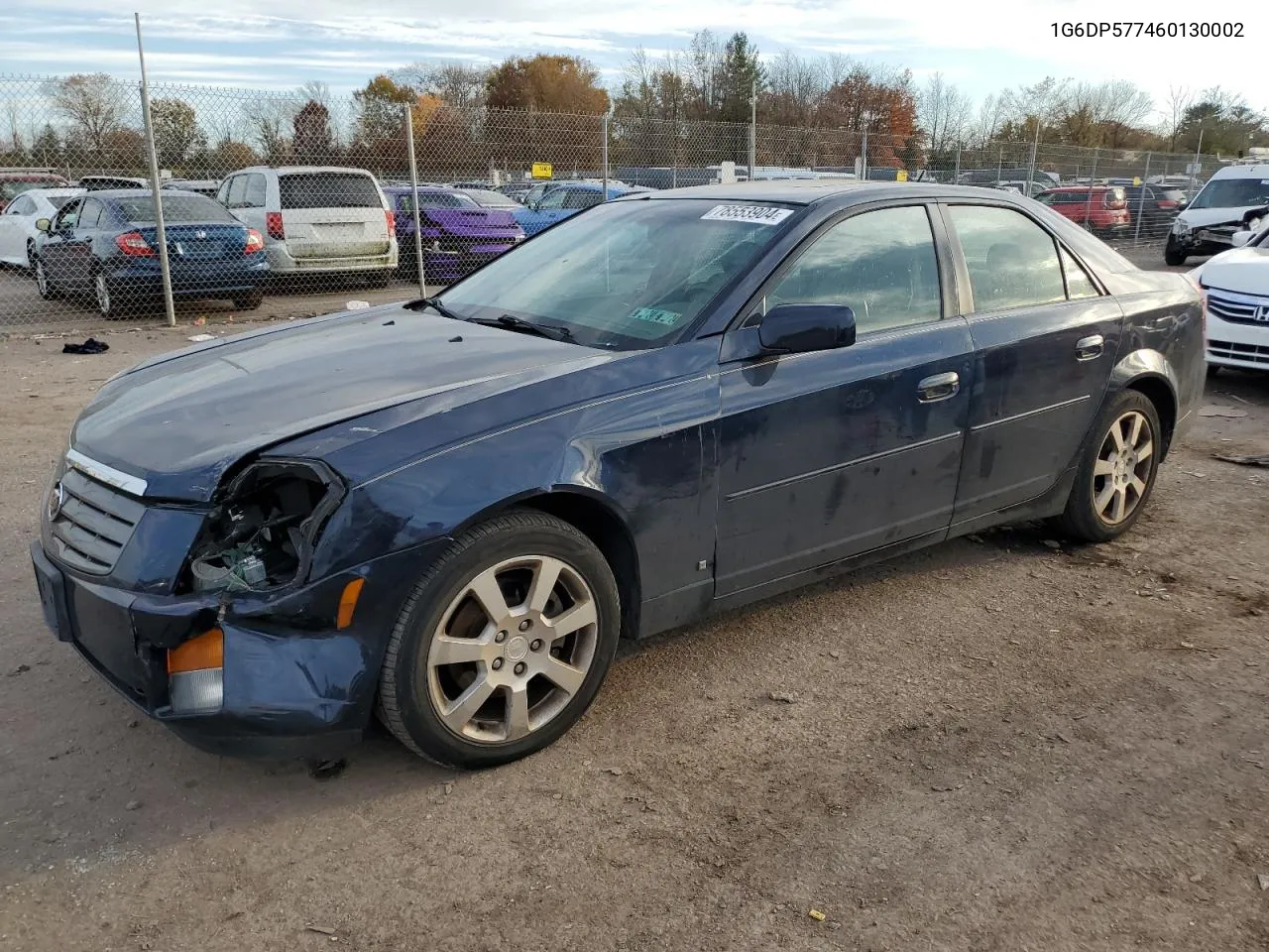 2006 Cadillac Cts Hi Feature V6 VIN: 1G6DP577460130002 Lot: 78553904