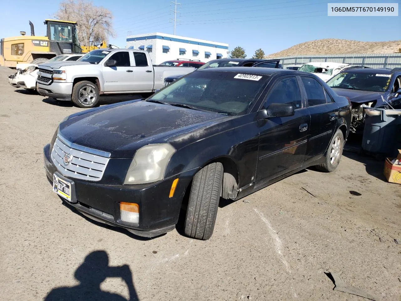 2007 Cadillac Cts VIN: 1G6DM57T670149190 Lot: 43353284