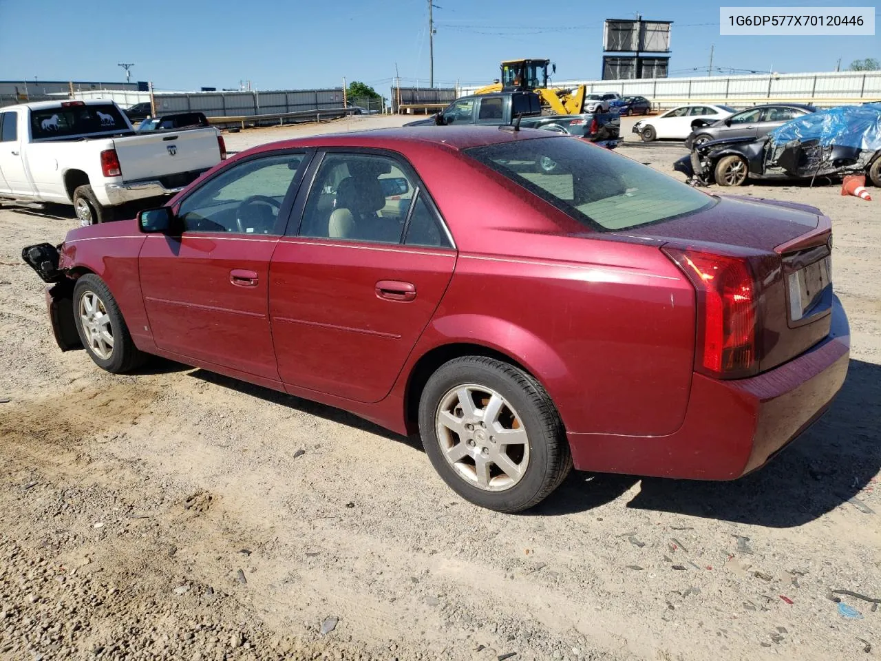 2007 Cadillac Cts Hi Feature V6 VIN: 1G6DP577X70120446 Lot: 53050814