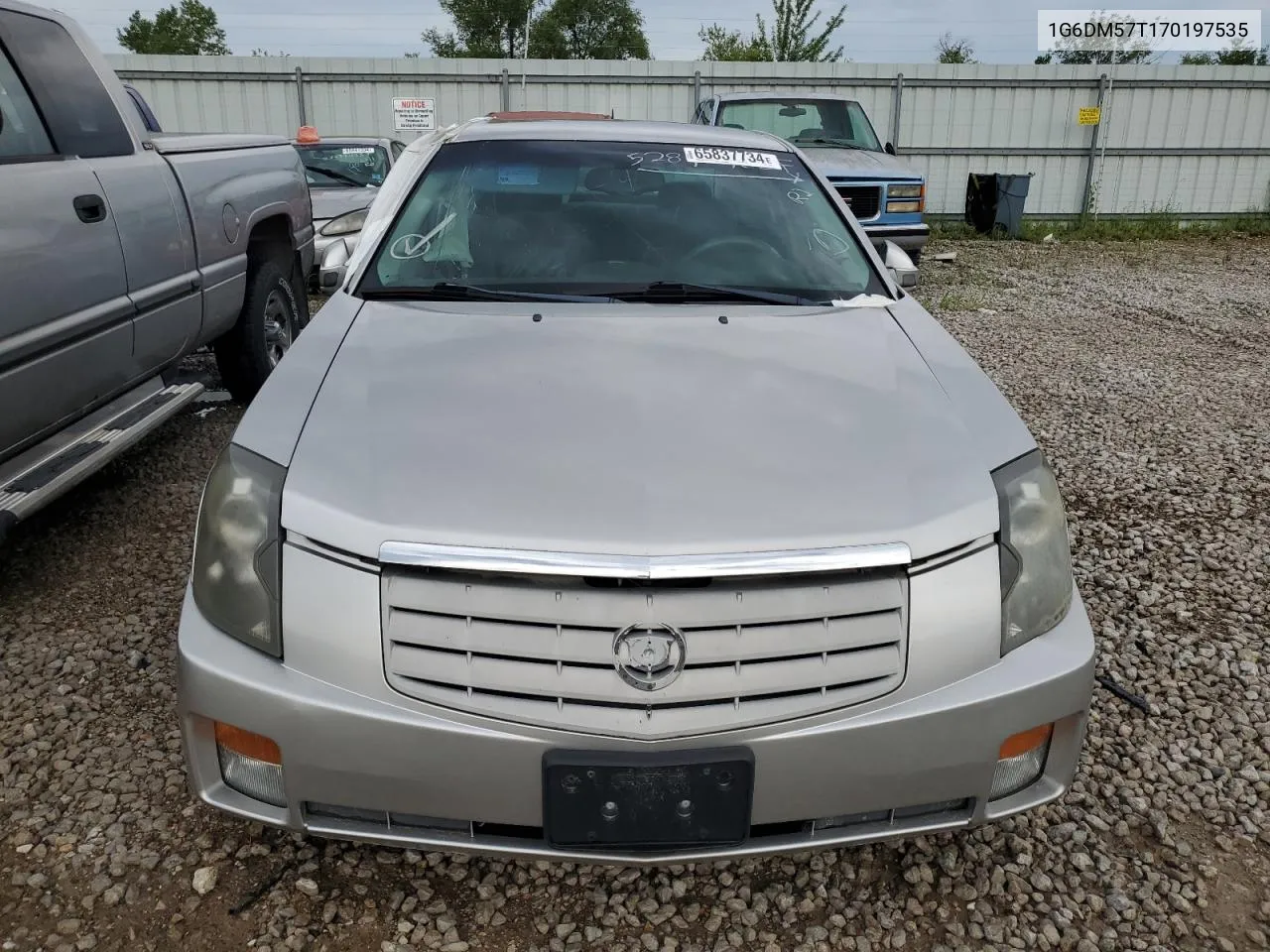 2007 Cadillac Cts VIN: 1G6DM57T170197535 Lot: 65908524