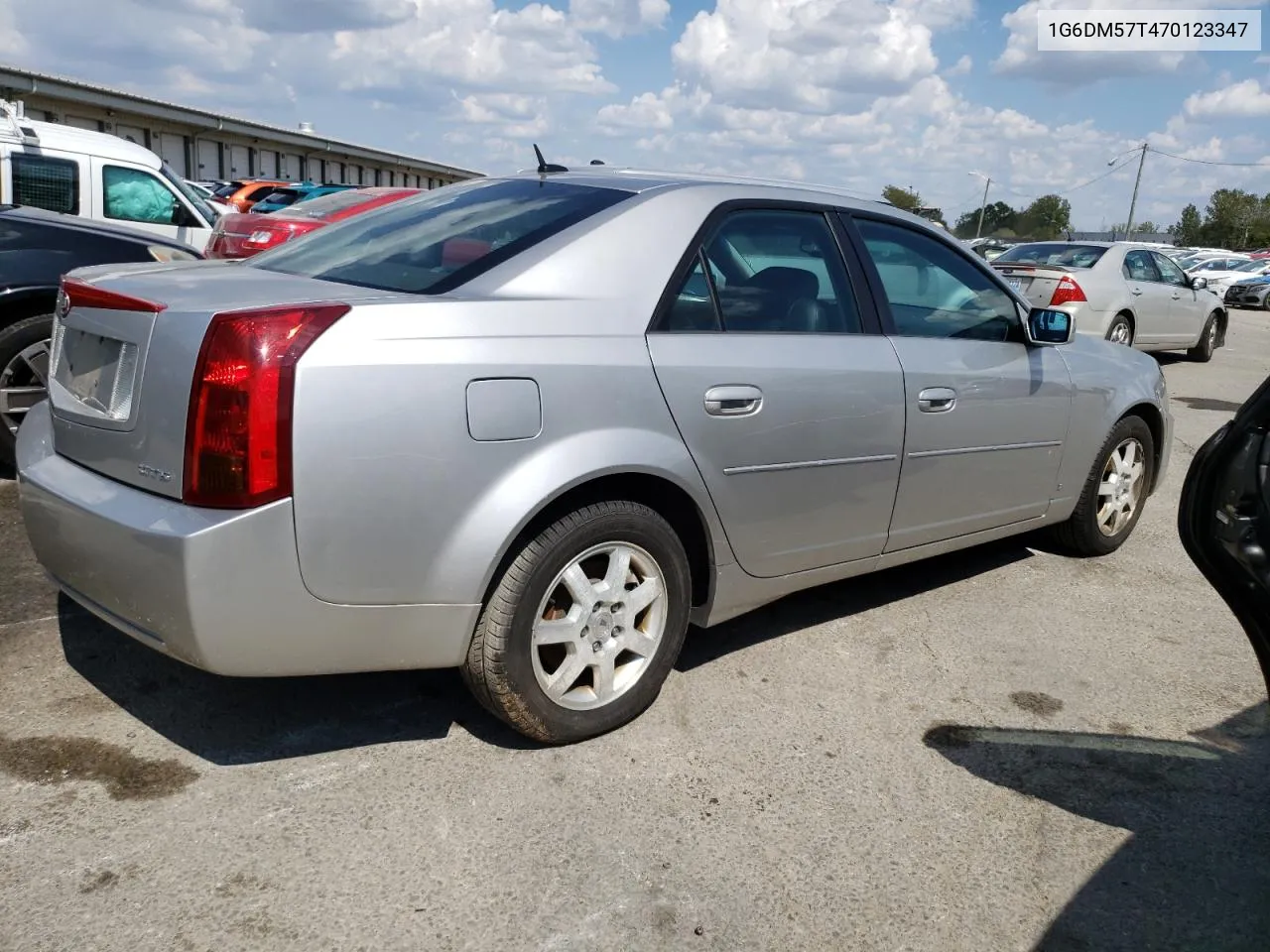 2007 Cadillac Cts VIN: 1G6DM57T470123347 Lot: 69149504