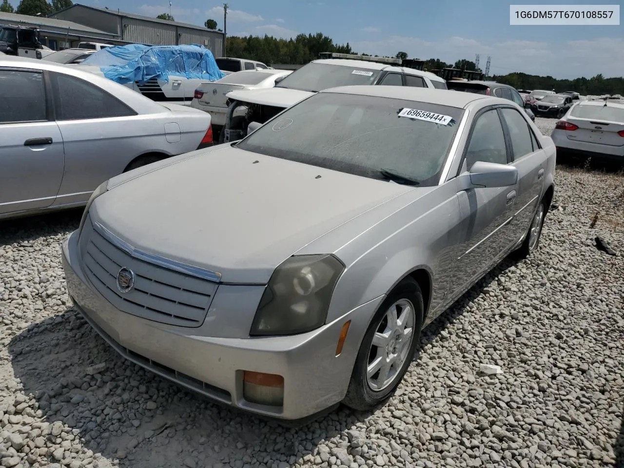 2007 Cadillac Cts VIN: 1G6DM57T670108557 Lot: 69659444