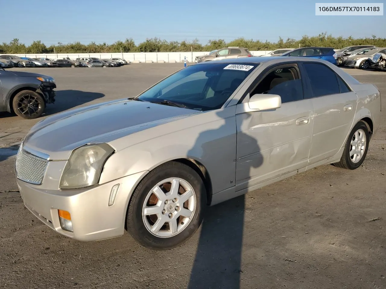 2007 Cadillac Cts VIN: 1G6DM57TX70114183 Lot: 69693674