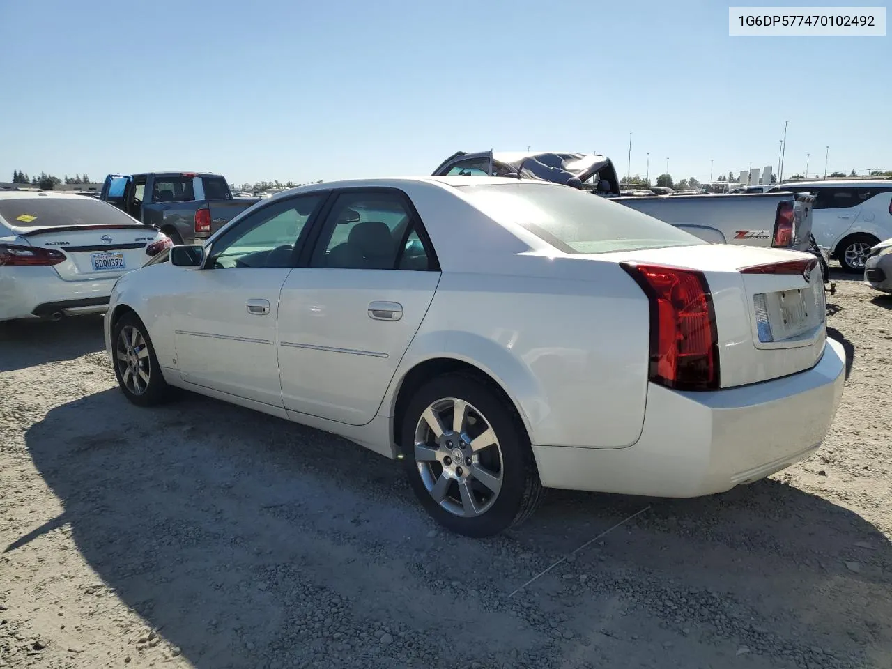 2007 Cadillac Cts Hi Feature V6 VIN: 1G6DP577470102492 Lot: 71421024