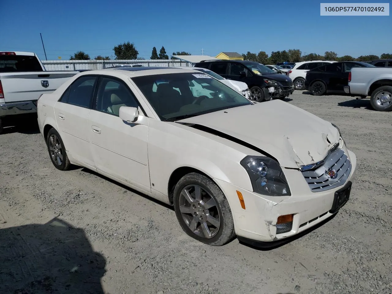 2007 Cadillac Cts Hi Feature V6 VIN: 1G6DP577470102492 Lot: 71421024