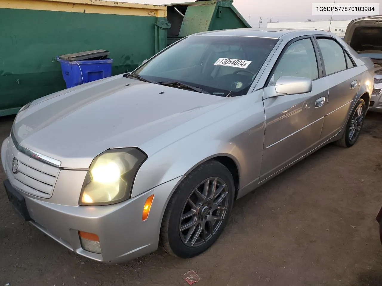 2007 Cadillac Cts Hi Feature V6 VIN: 1G6DP577870103984 Lot: 73054024