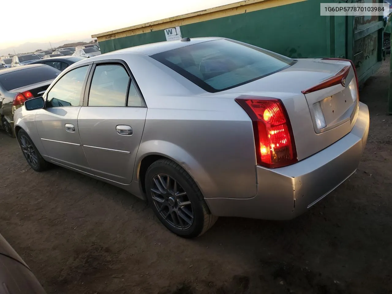 2007 Cadillac Cts Hi Feature V6 VIN: 1G6DP577870103984 Lot: 73054024