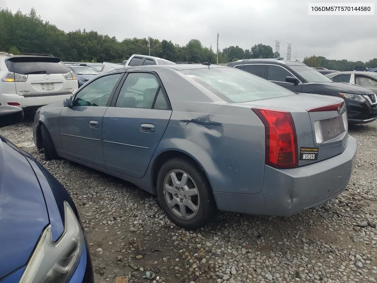 2007 Cadillac Cts VIN: 1G6DM57T570144580 Lot: 73544224