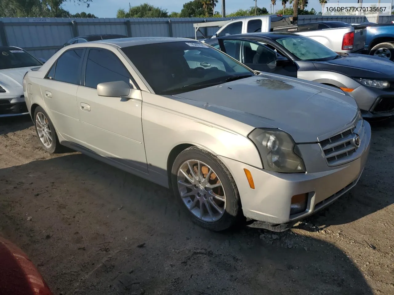 2007 Cadillac Cts Hi Feature V6 VIN: 1G6DP577X70135657 Lot: 74040164