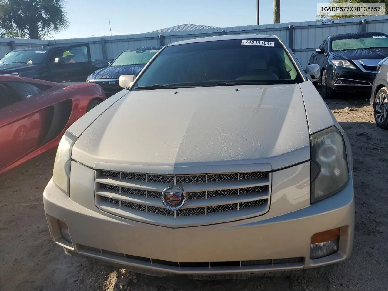 2007 Cadillac Cts Hi Feature V6 VIN: 1G6DP577X70135657 Lot: 74040164