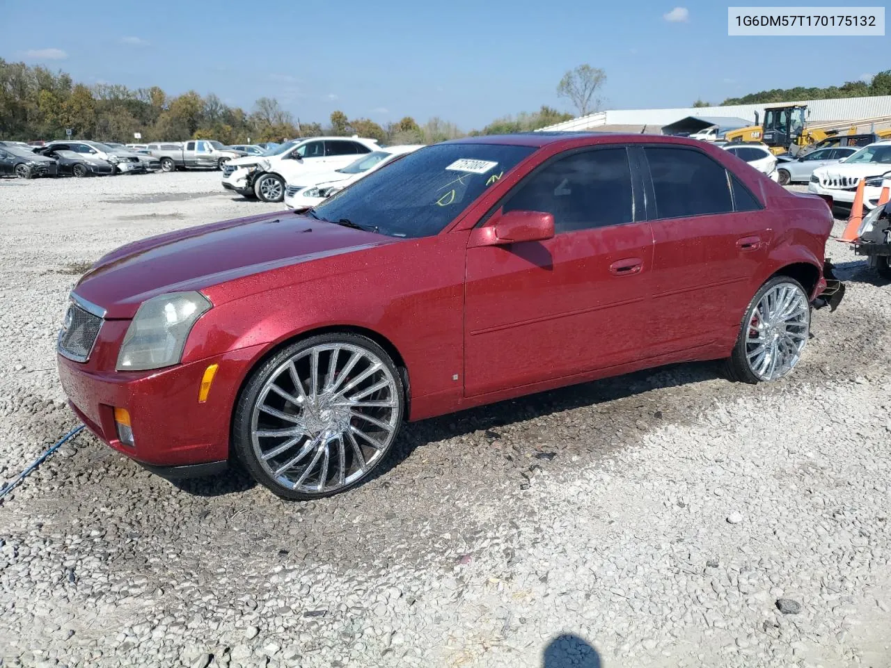 2007 Cadillac Cts VIN: 1G6DM57T170175132 Lot: 77570804