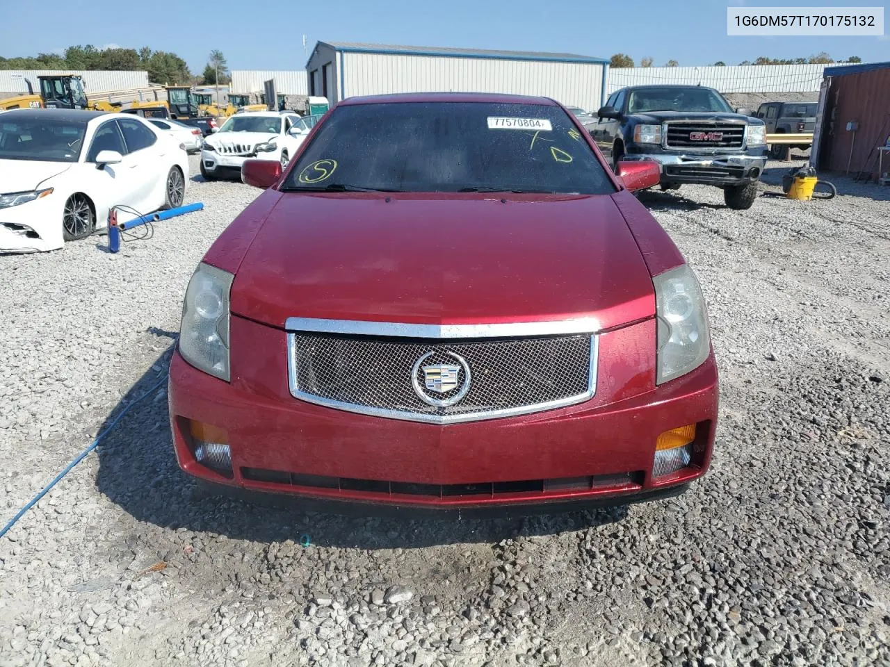 2007 Cadillac Cts VIN: 1G6DM57T170175132 Lot: 77570804