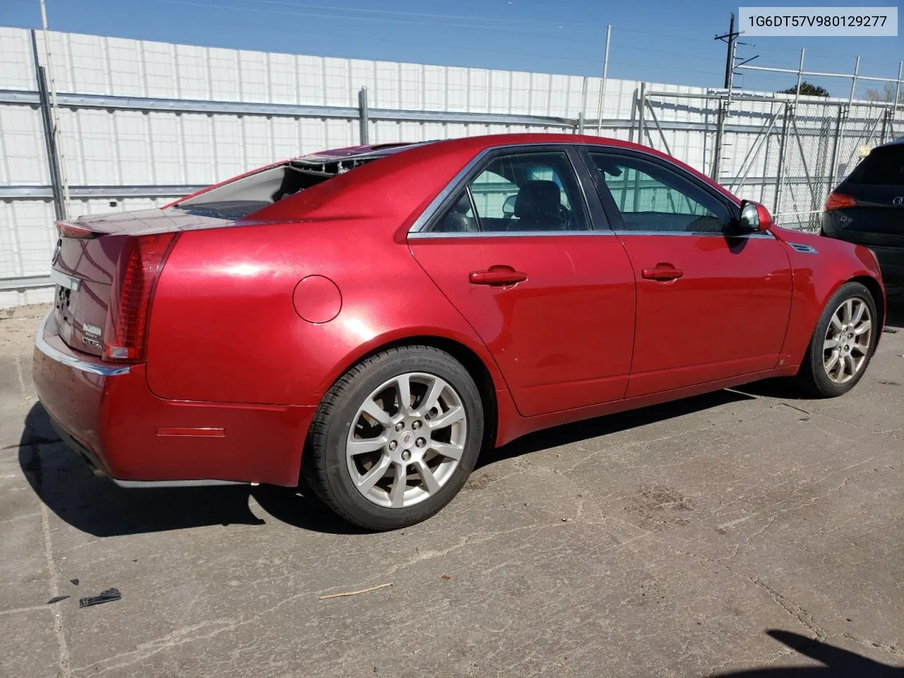 2008 Cadillac Cts Hi Feature V6 VIN: 1G6DT57V980129277 Lot: 52291364