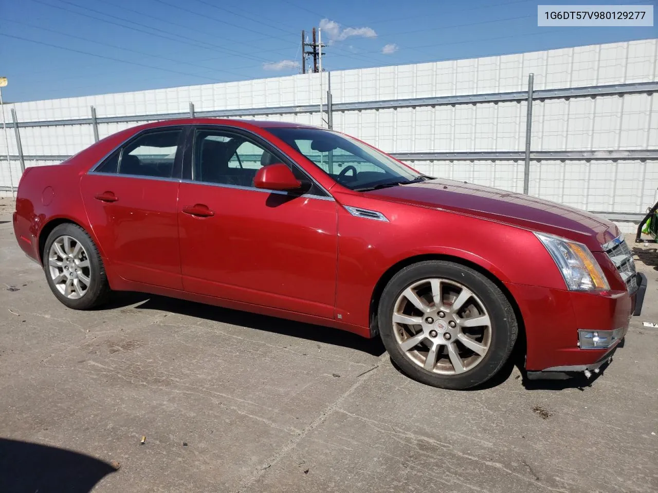 2008 Cadillac Cts Hi Feature V6 VIN: 1G6DT57V980129277 Lot: 52291364