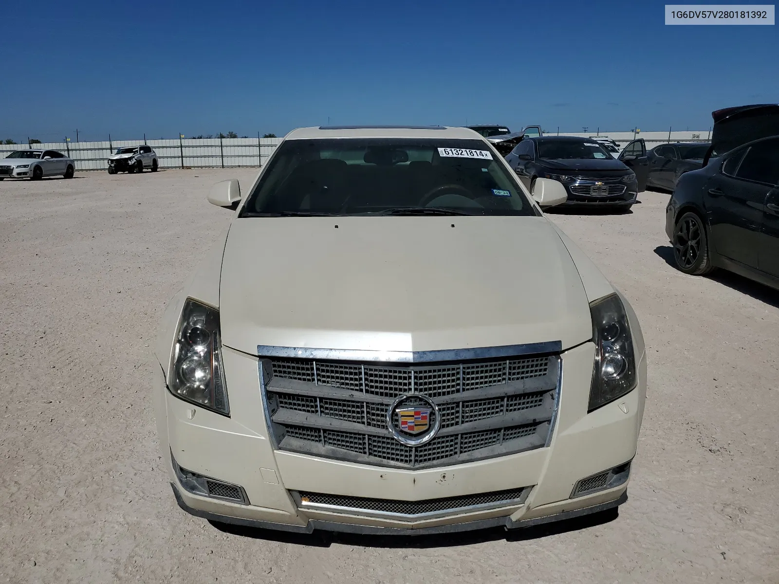 2008 Cadillac Cts Hi Feature V6 VIN: 1G6DV57V280181392 Lot: 61321814