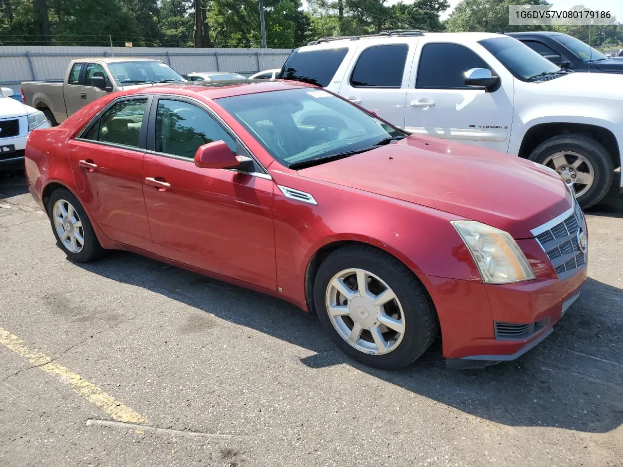 2008 Cadillac Cts Hi Feature V6 VIN: 1G6DV57V080179186 Lot: 61551864