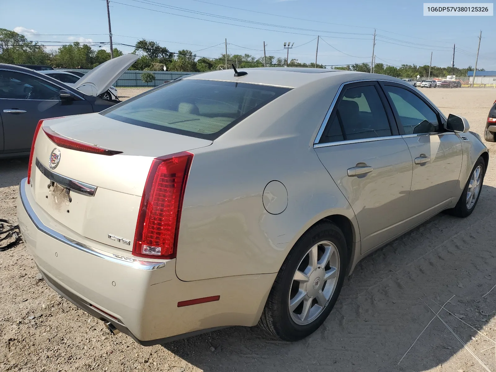 2008 Cadillac Cts Hi Feature V6 VIN: 1G6DP57V380125326 Lot: 63935894