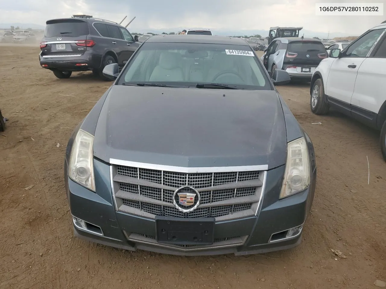 2008 Cadillac Cts Hi Feature V6 VIN: 1G6DP57V280110252 Lot: 64135904