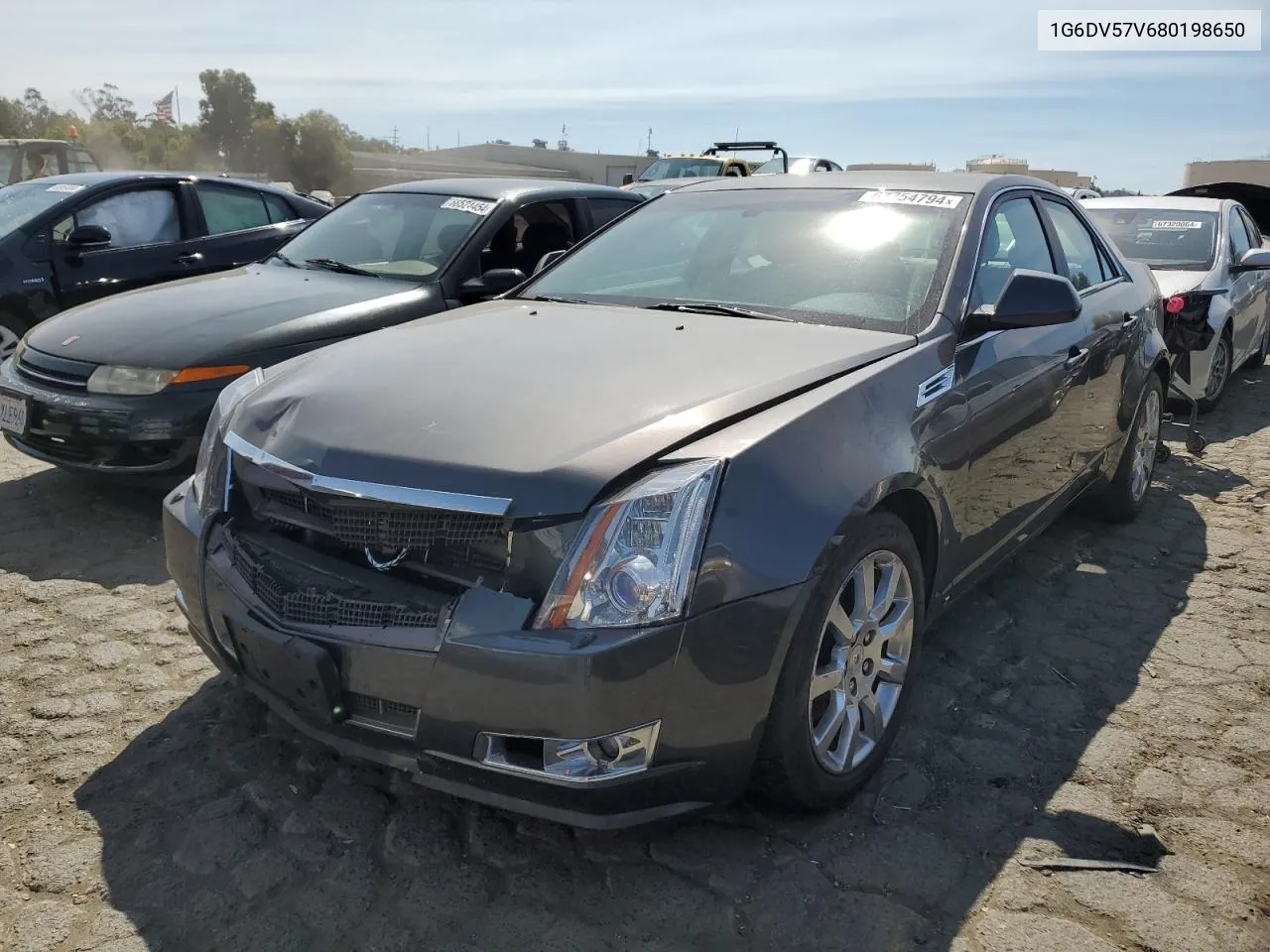 2008 Cadillac Cts Hi Feature V6 VIN: 1G6DV57V680198650 Lot: 67754794