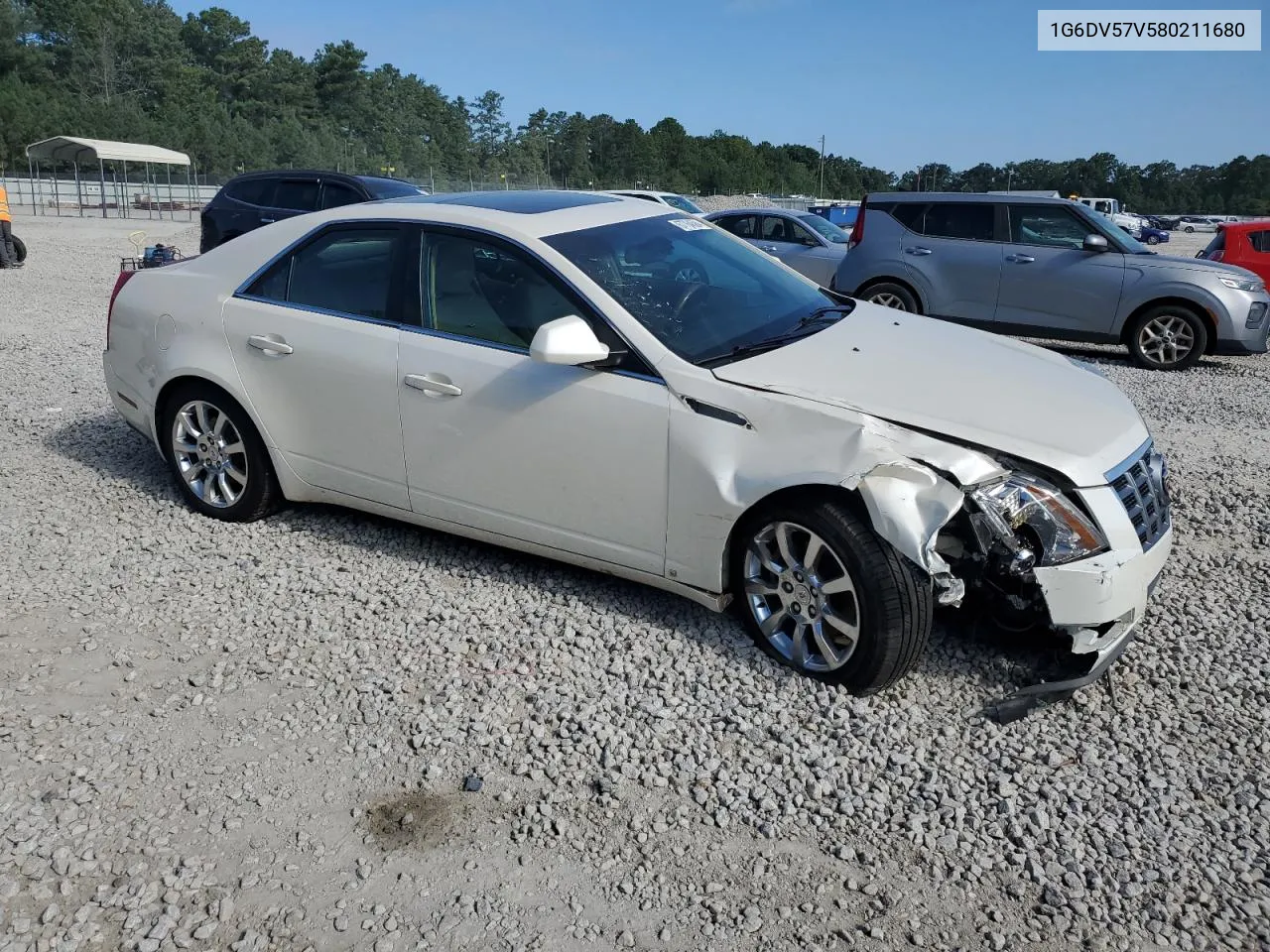 2008 Cadillac Cts Hi Feature V6 VIN: 1G6DV57V580211680 Lot: 67764584