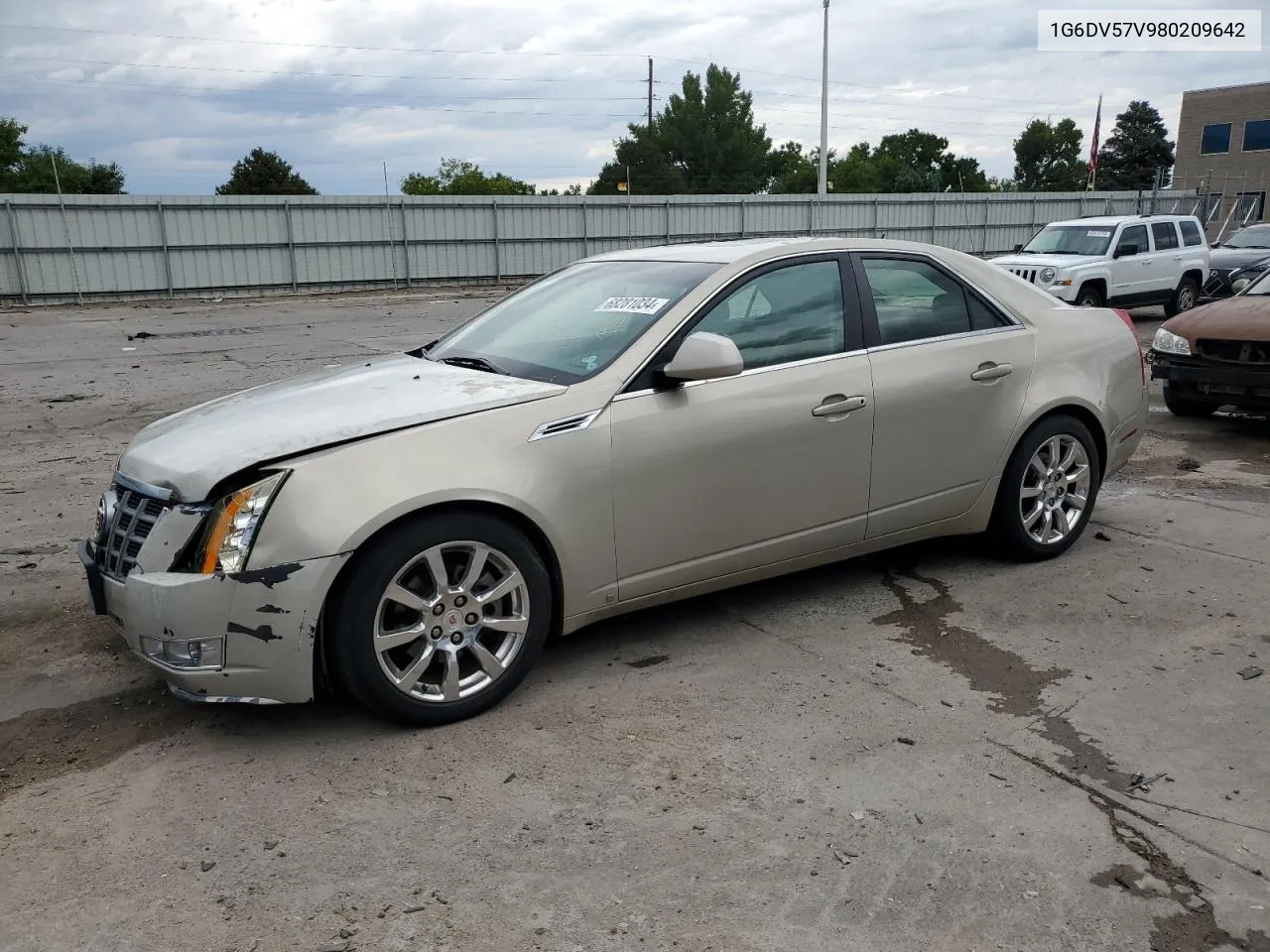 2008 Cadillac Cts Hi Feature V6 VIN: 1G6DV57V980209642 Lot: 68281034