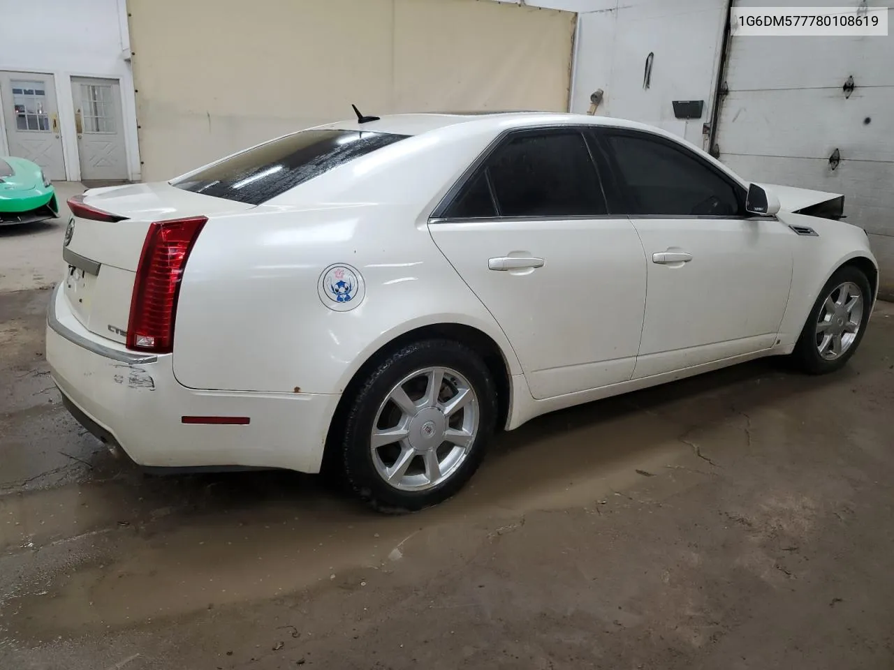 2008 Cadillac Cts VIN: 1G6DM577780108619 Lot: 68670274