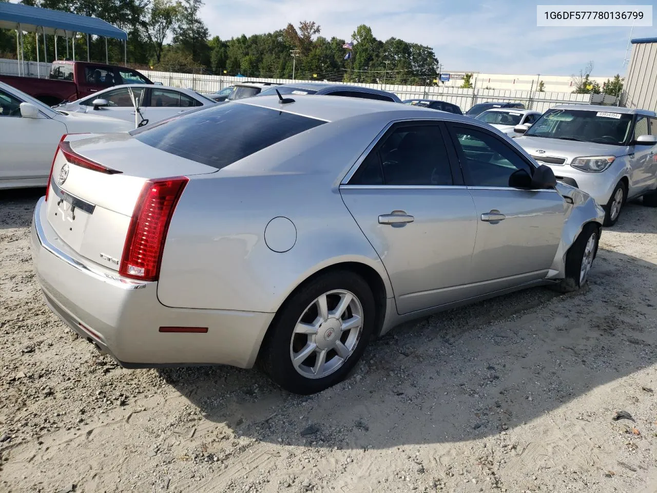 2008 Cadillac Cts VIN: 1G6DF577780136799 Lot: 69564824