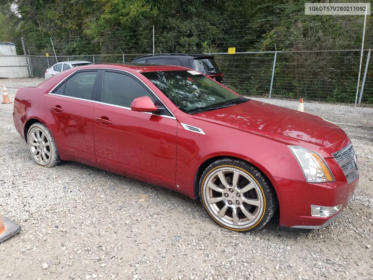 2008 Cadillac Cts Hi Feature V6 VIN: 1G6DT57V280211092 Lot: 70232514