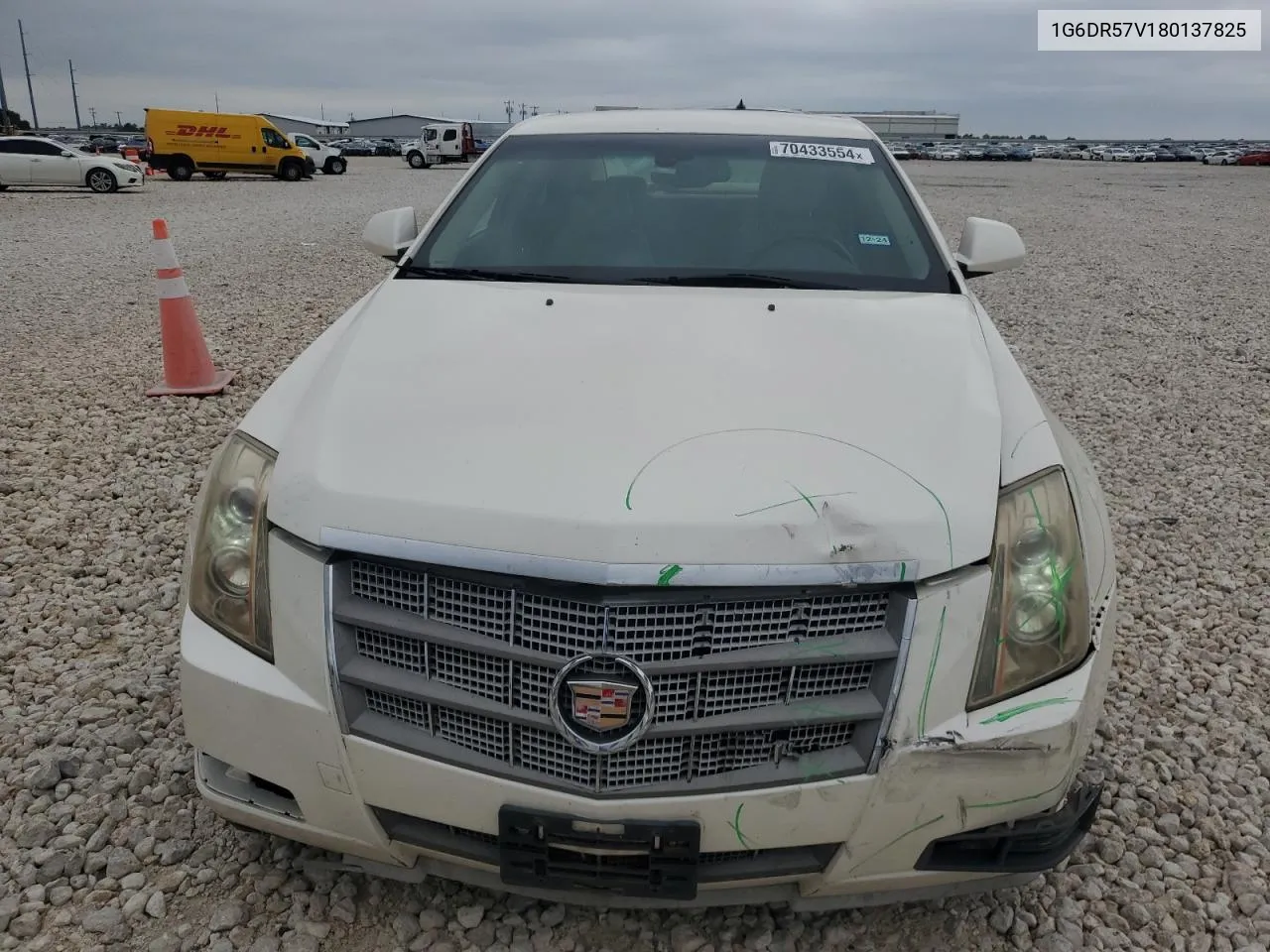 2008 Cadillac Cts Hi Feature V6 VIN: 1G6DR57V180137825 Lot: 70433554