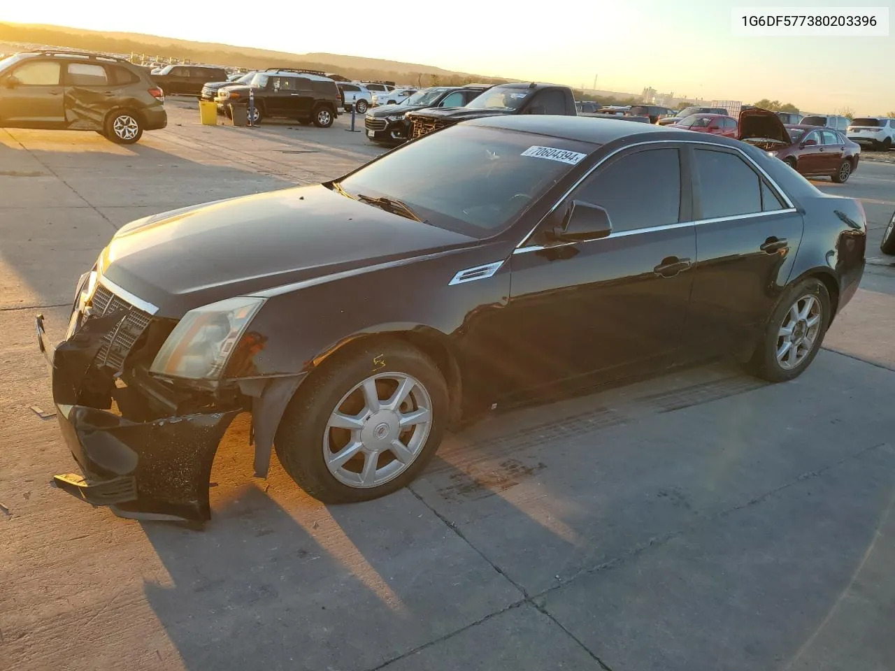 2008 Cadillac Cts VIN: 1G6DF577380203396 Lot: 70604394