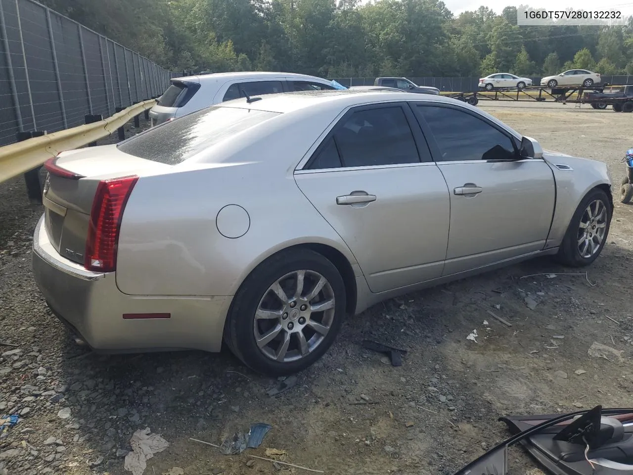 2008 Cadillac Cts Hi Feature V6 VIN: 1G6DT57V280132232 Lot: 70832944