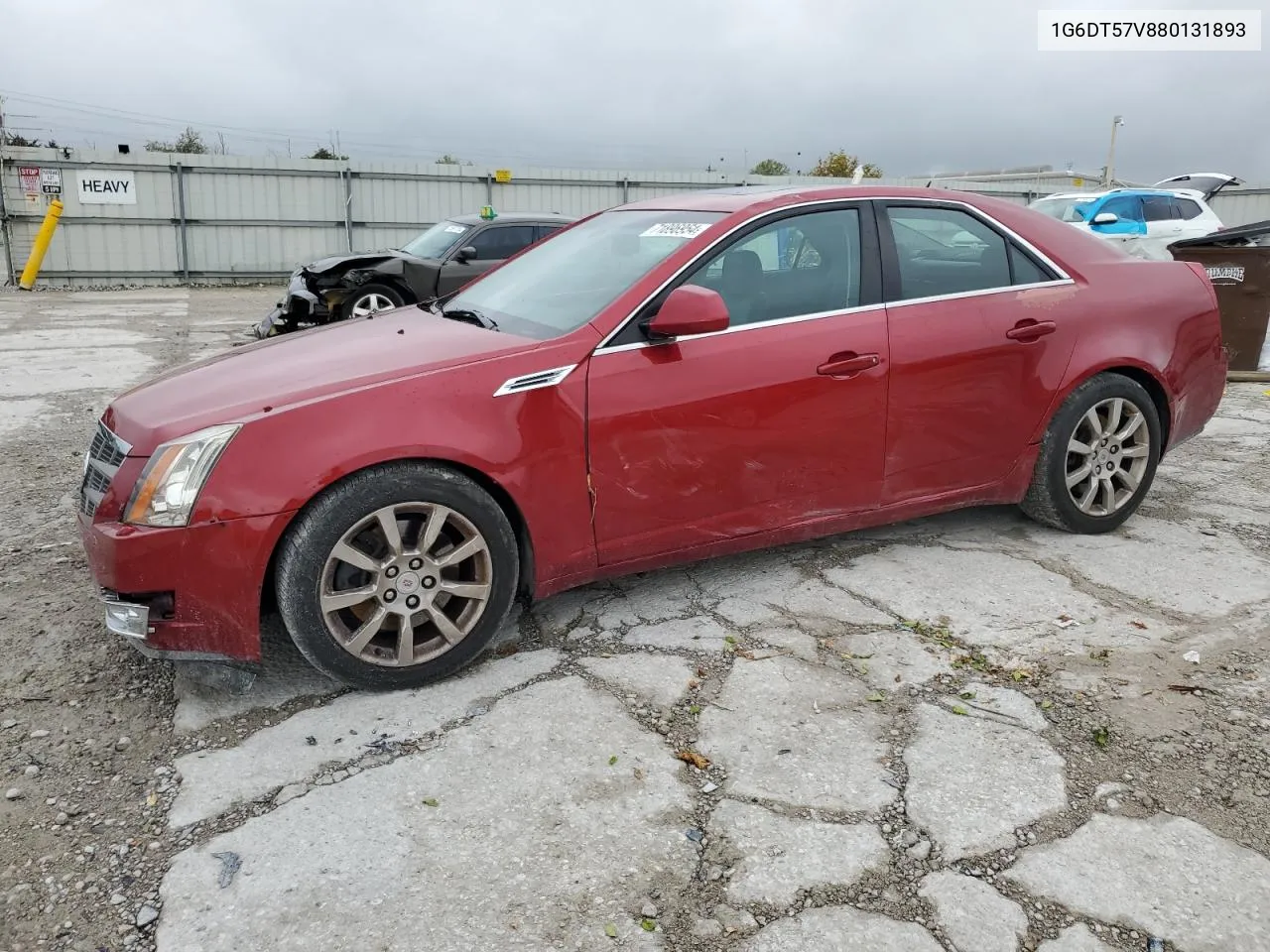 2008 Cadillac Cts Hi Feature V6 VIN: 1G6DT57V880131893 Lot: 71896954