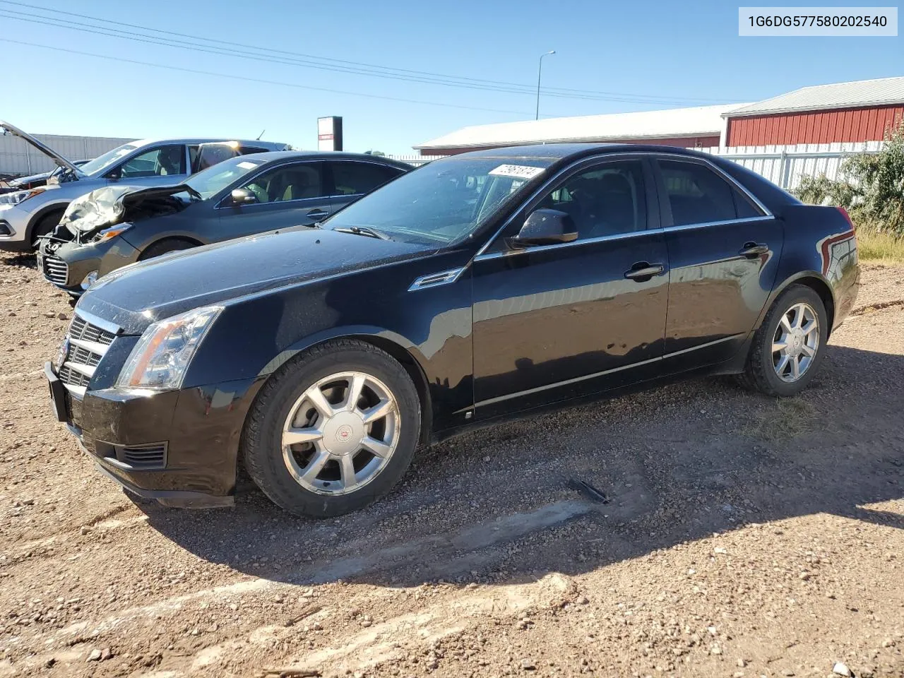 2008 Cadillac Cts VIN: 1G6DG577580202540 Lot: 72961874