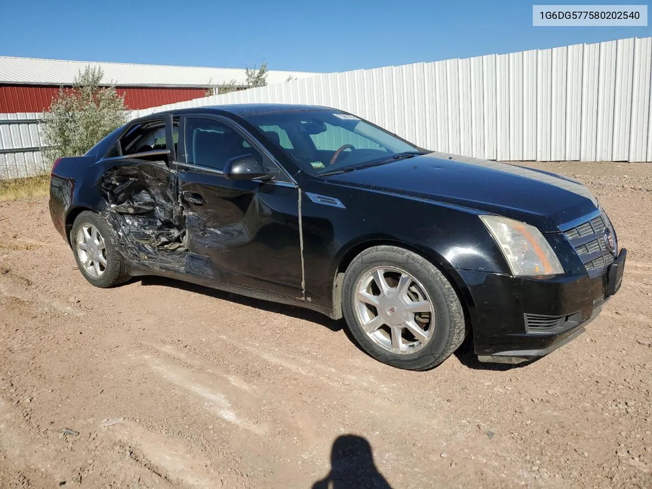 2008 Cadillac Cts VIN: 1G6DG577580202540 Lot: 72961874