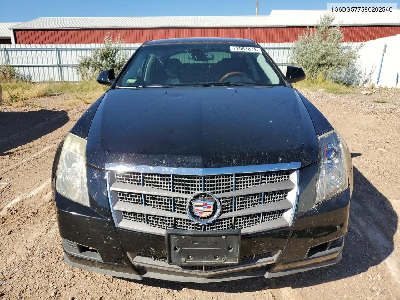 2008 Cadillac Cts VIN: 1G6DG577580202540 Lot: 72961874