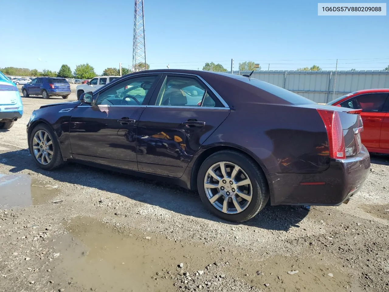 2008 Cadillac Cts Hi Feature V6 VIN: 1G6DS57V880209088 Lot: 73015334