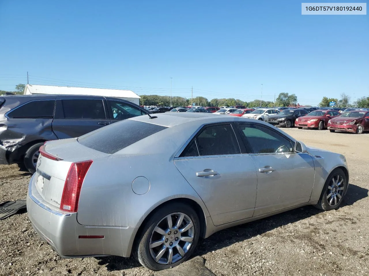 2008 Cadillac Cts Hi Feature V6 VIN: 1G6DT57V180192440 Lot: 73042594