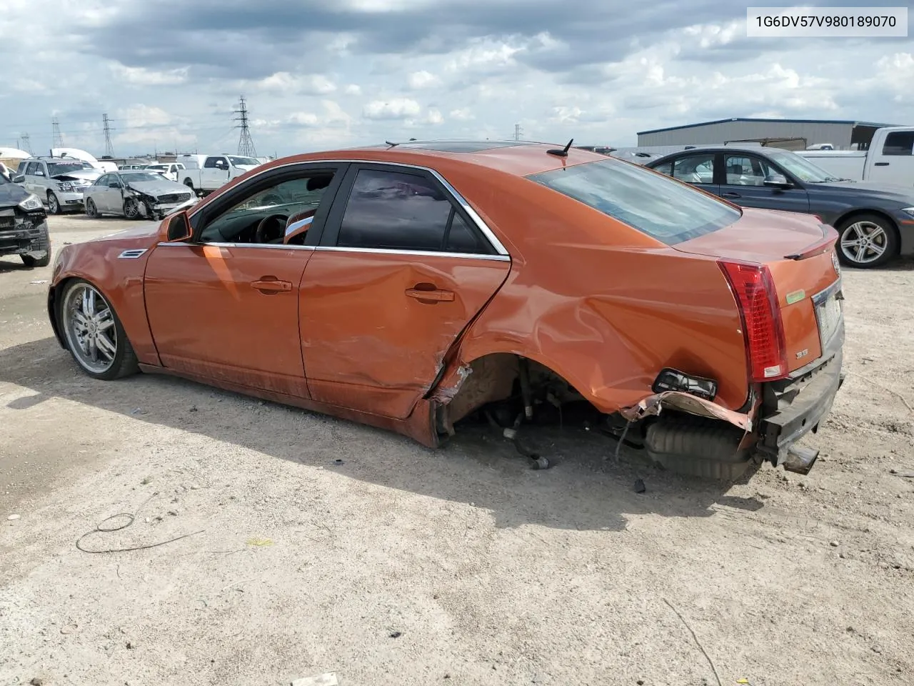 2008 Cadillac Cts Hi Feature V6 VIN: 1G6DV57V980189070 Lot: 73094124