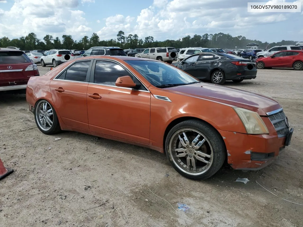 2008 Cadillac Cts Hi Feature V6 VIN: 1G6DV57V980189070 Lot: 73094124