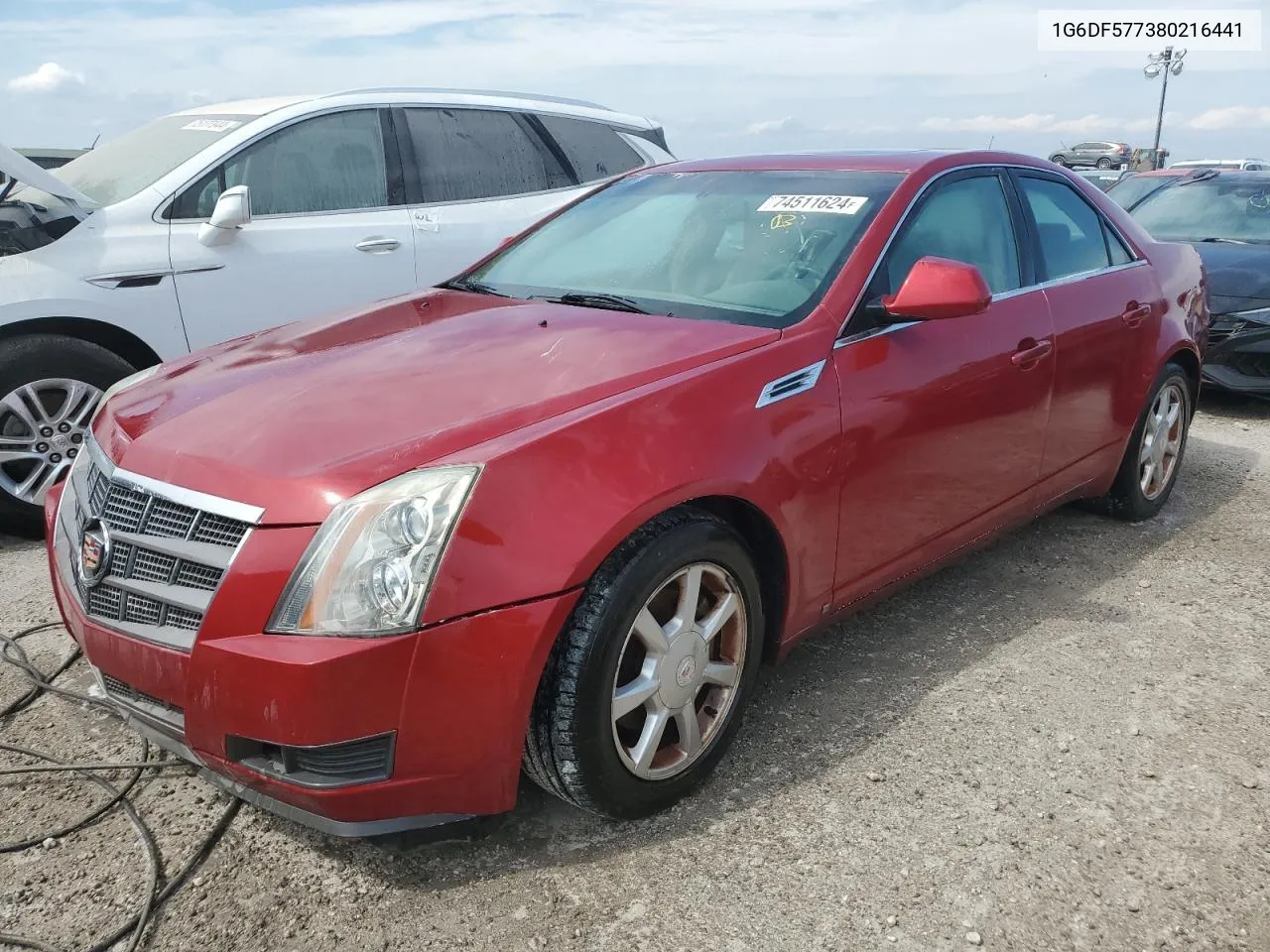 2008 Cadillac Cts VIN: 1G6DF577380216441 Lot: 74511624