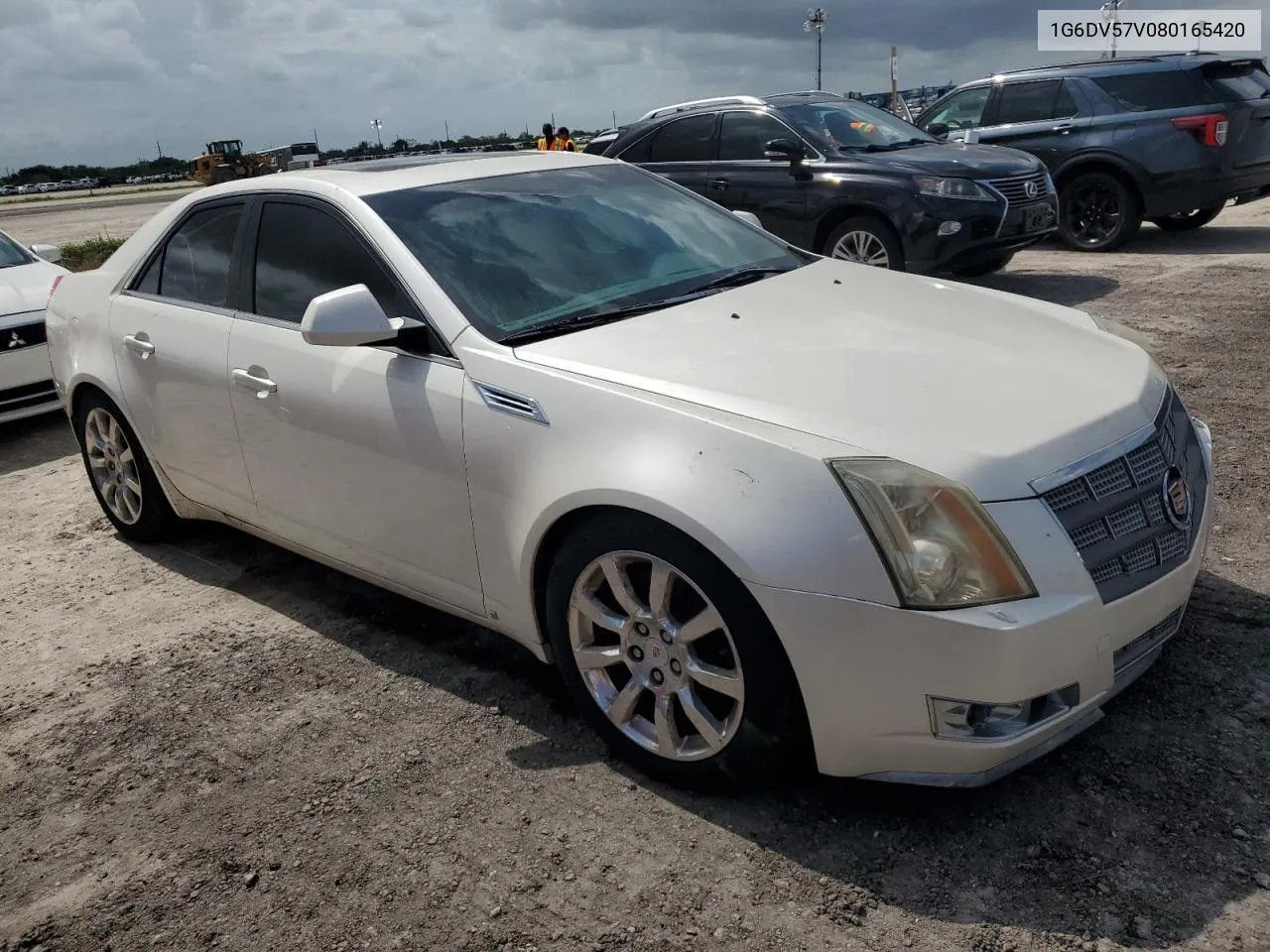 2008 Cadillac Cts Hi Feature V6 VIN: 1G6DV57V080165420 Lot: 75399164