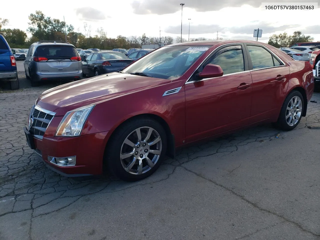 2008 Cadillac Cts Hi Feature V6 VIN: 1G6DT57V380157463 Lot: 76433534