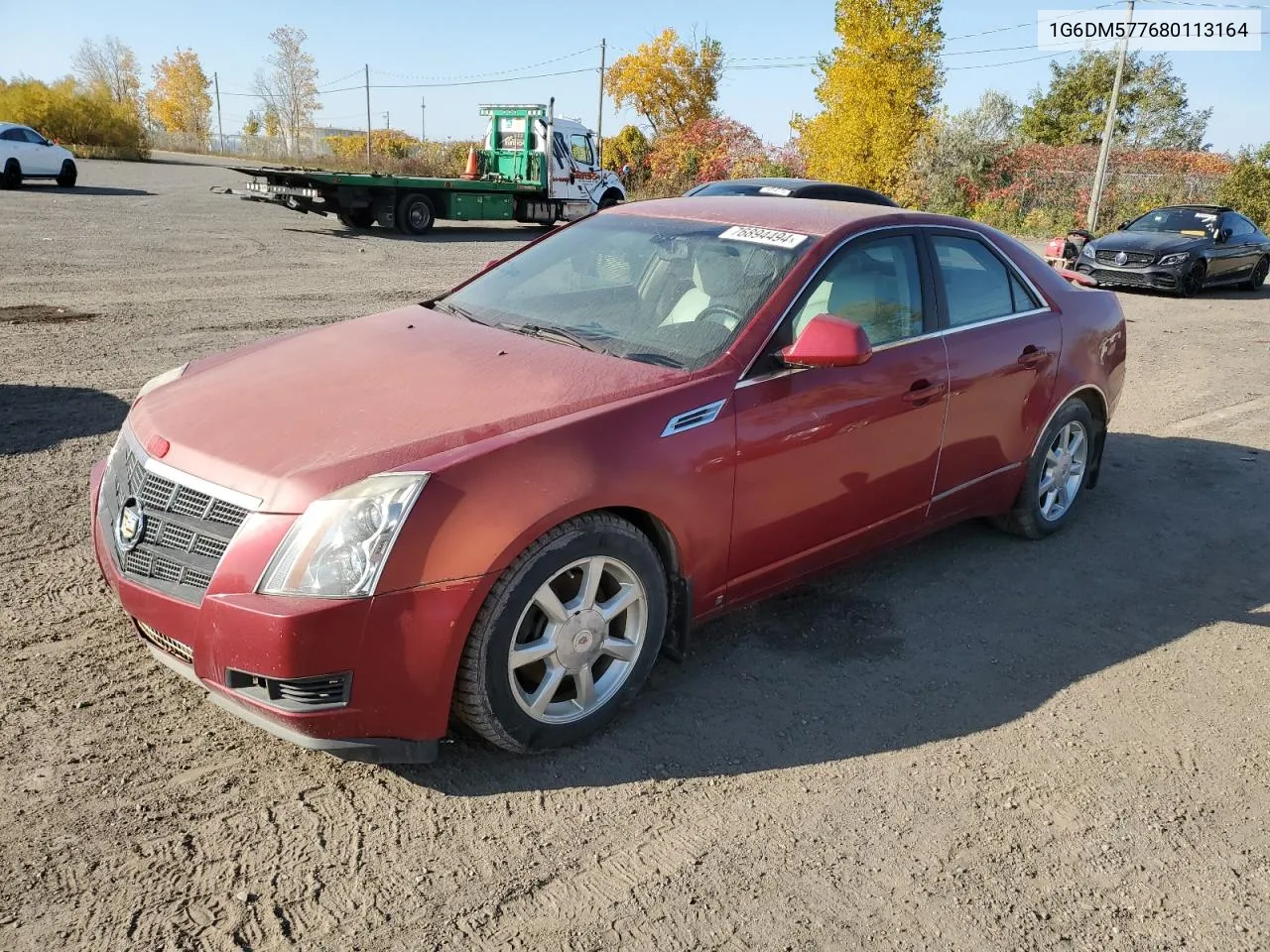 2008 Cadillac Cts VIN: 1G6DM577680113164 Lot: 76894494