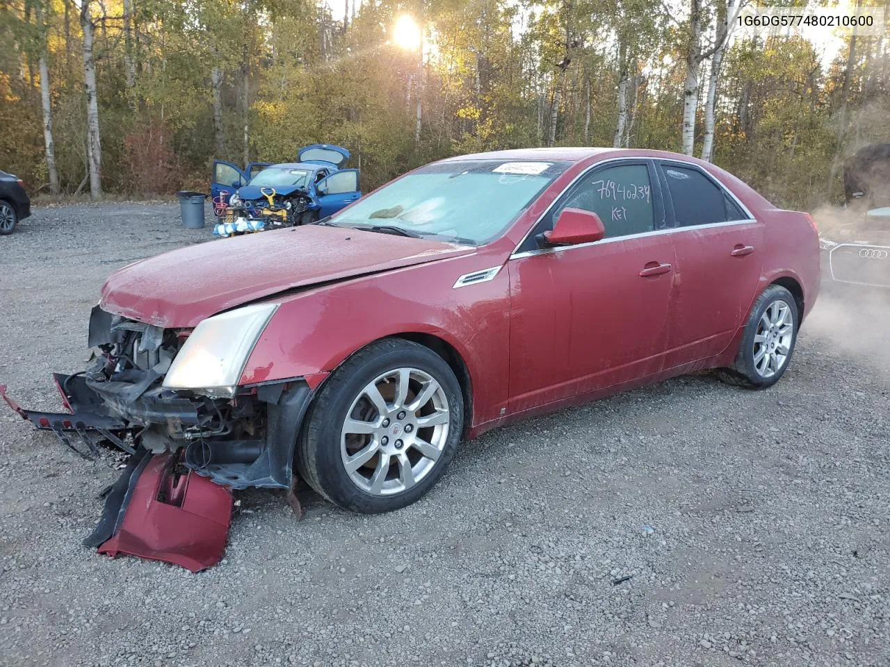 2008 Cadillac Cts VIN: 1G6DG577480210600 Lot: 76940234