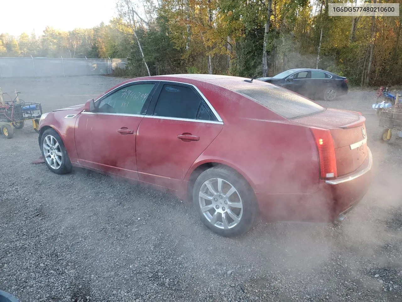 2008 Cadillac Cts VIN: 1G6DG577480210600 Lot: 76940234