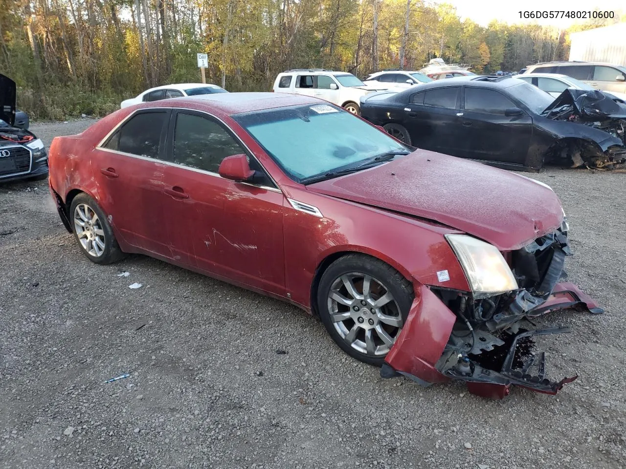 2008 Cadillac Cts VIN: 1G6DG577480210600 Lot: 76940234